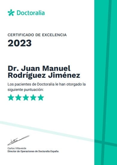Certificado de excelencia
